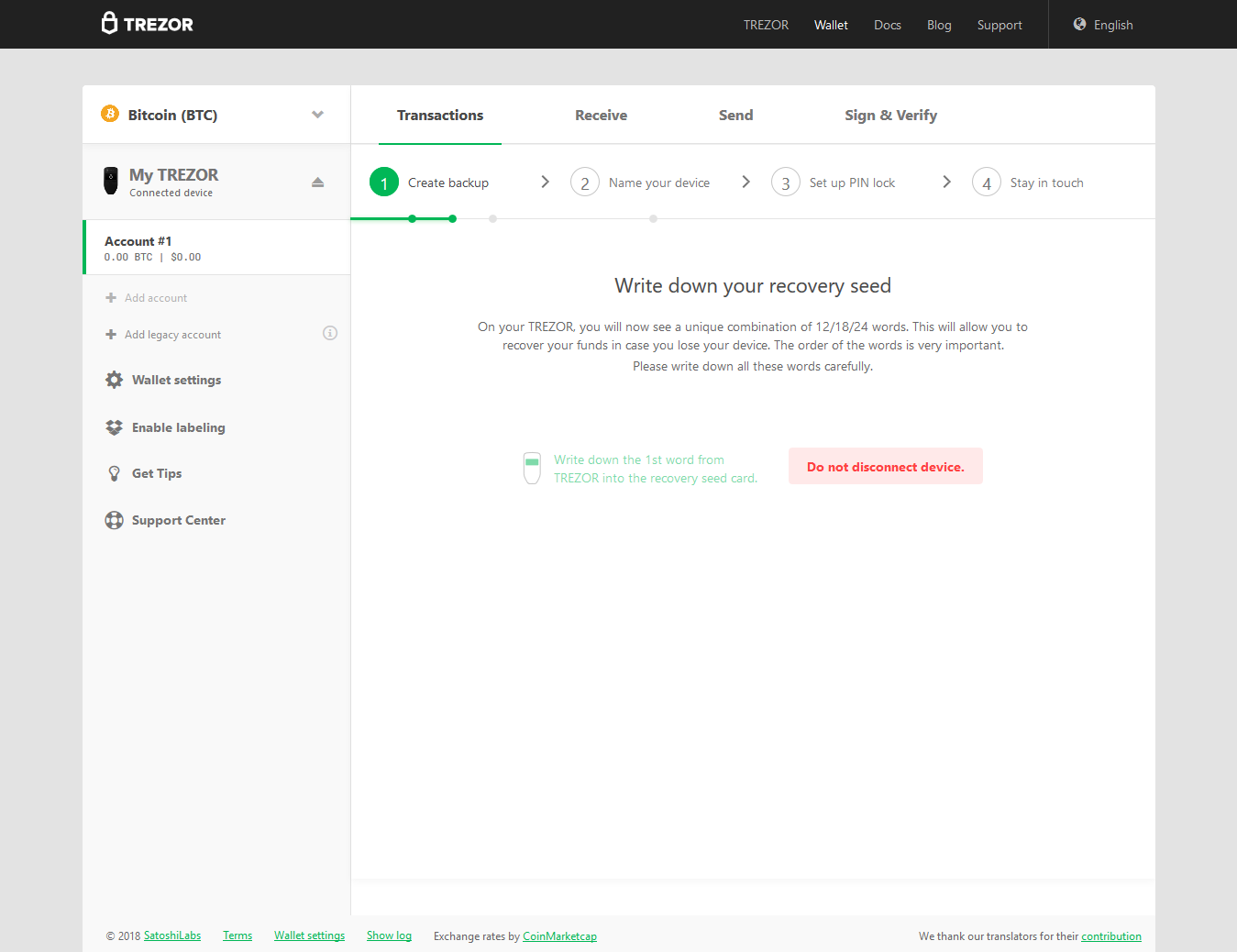 Trezor Recovery Phrase